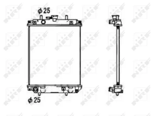 NRF Radiator, engine cooling (53674)