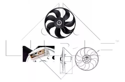 NRF Fan, engine cooling (47404)