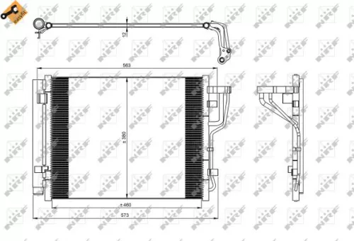 NRF Condenser, air conditioning (35986)