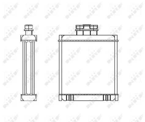 NRF Heat Exchanger, interior heating (53558)