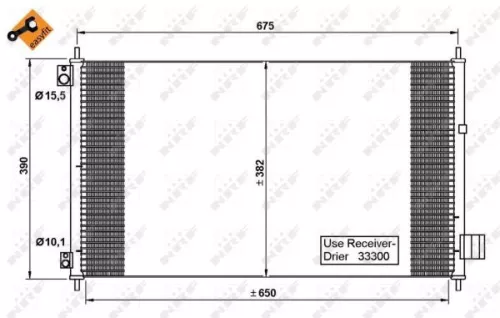 NRF Condenser, air conditioning (35780)