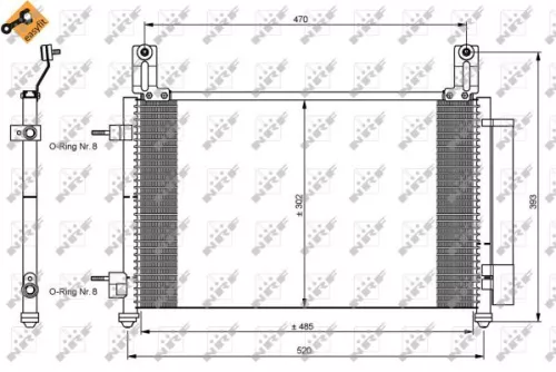 NRF Condenser, air conditioning (35796)