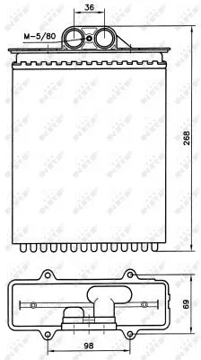NRF Heat Exchanger, interior heating (58255)