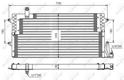 NRF Condenser, air conditioning (35534)
