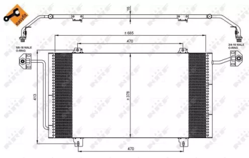 NRF Condenser, air conditioning (35908)