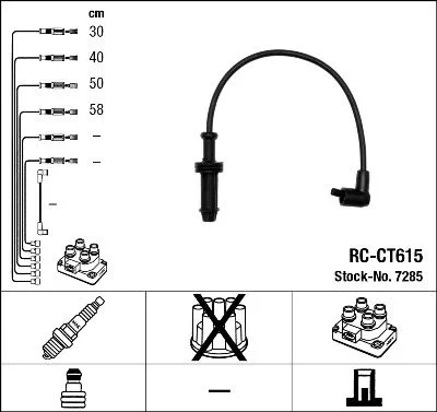 NGK Ignition Cable Kit (7285)