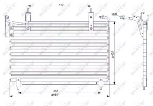 NRF Condenser, air conditioning (35071)