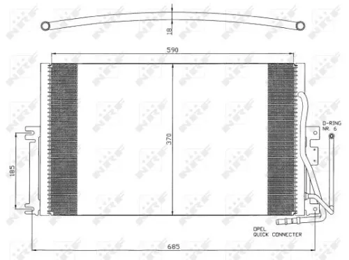 NRF Condenser, air conditioning (35342)