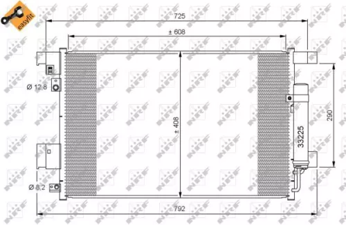 NRF Condenser, air conditioning (35872)
