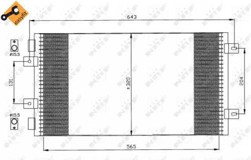NRF Condenser, air conditioning (35442)