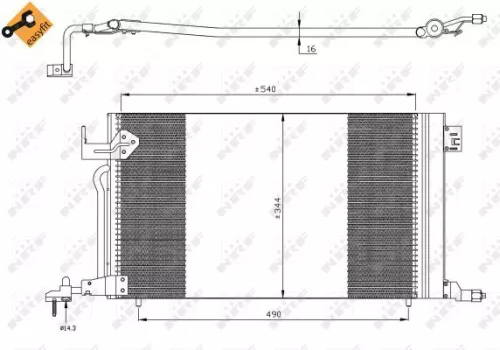 NRF Condenser, air conditioning (35304)