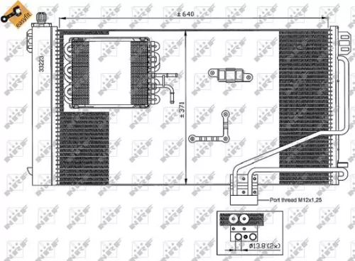 NRF Condenser, air conditioning (35536)
