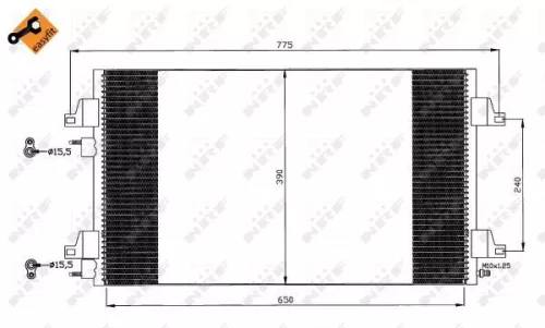NRF Condenser, air conditioning (35760)