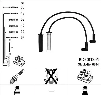 NGK Ignition Cable Kit (6864)
