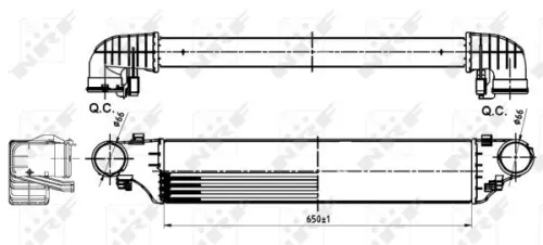 NRF Charge Air Cooler (30164A)