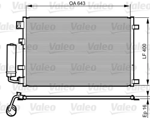 VALEO Condenser, air conditioning (814008)