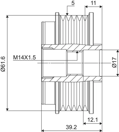 VALEO Alternator Freewheel Clutch (588098)