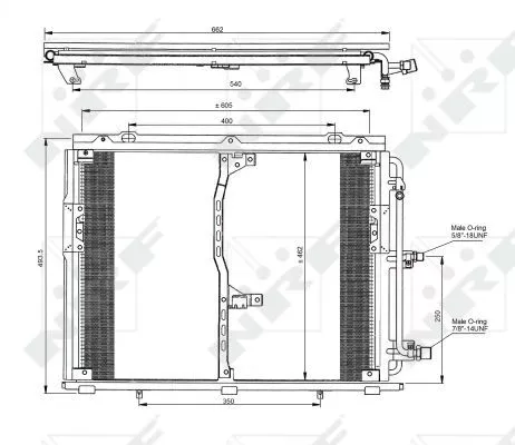 NRF Condenser, air conditioning (35229)