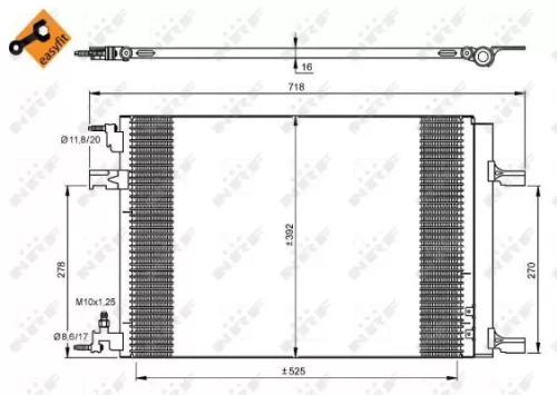 NRF Condenser, air conditioning (35918)