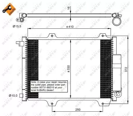 NRF Condenser, air conditioning (35907)