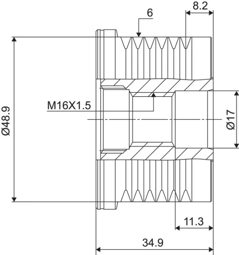 VALEO Alternator Freewheel Clutch (588067)