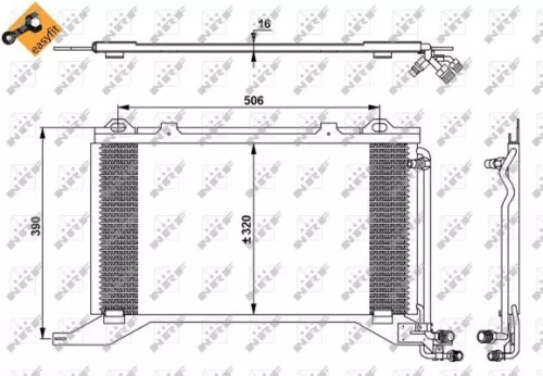 NRF Condenser, air conditioning (35245)