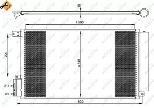 NRF Condenser, air conditioning (35939)