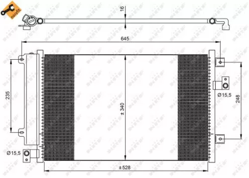 NRF Condenser, air conditioning (35942)