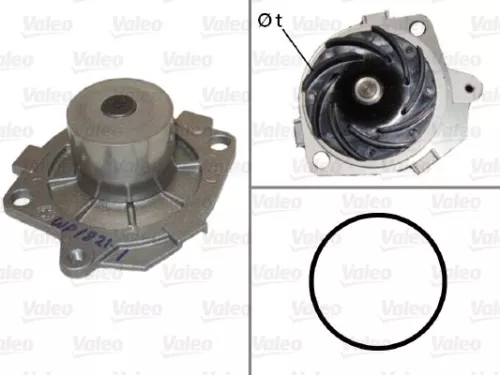VALEO Water Pump, engine cooling (506590)