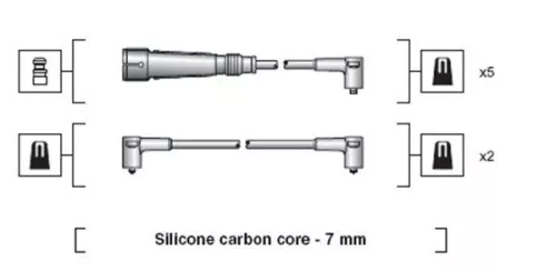 MAGNETI MARELLI Ignition Cable Kit (941318111047)