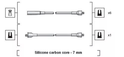 MAGNETI MARELLI Ignition Cable Kit (941318111031)