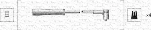 MAGNETI MARELLI Ignition Cable Kit (941318111130)