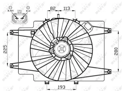 NRF Fan, engine cooling (47513)