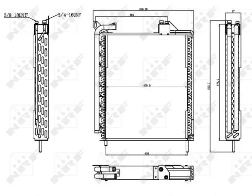 NRF Condenser, air conditioning (35371)