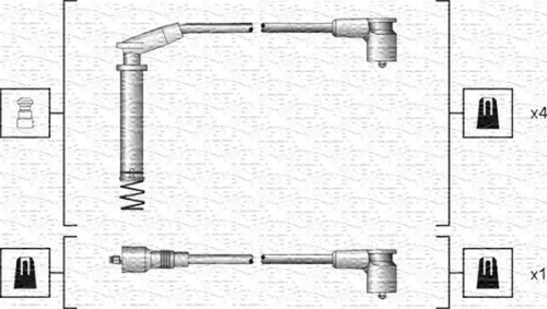 MAGNETI MARELLI Ignition Cable Kit (941318111154)