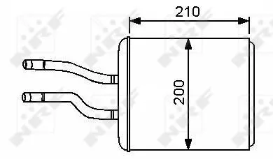 NRF Heat Exchanger, interior heating (53244)