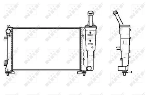 NRF Radiator, engine cooling (53247)