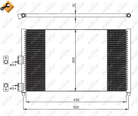 NRF Condenser, air conditioning (35502)