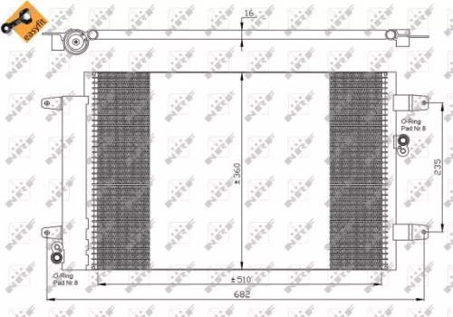 NRF Condenser, air conditioning (35403)