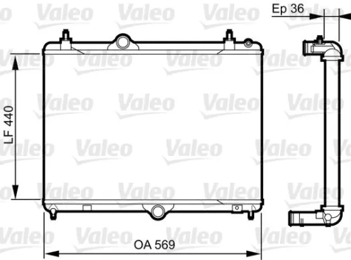 VALEO Radiator, engine cooling (735371)