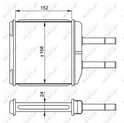 NRF Heat Exchanger, interior heating (54260)