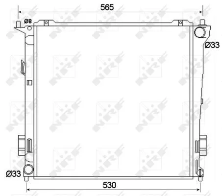 NRF Radiator, engine cooling (53109)