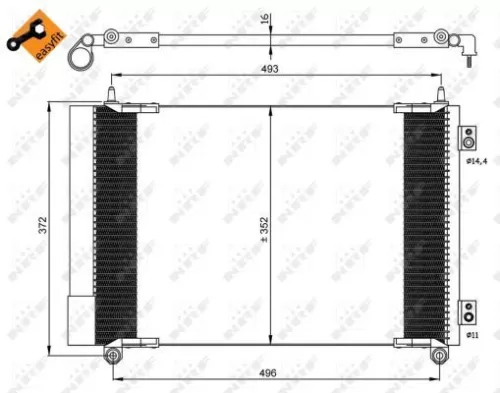 NRF Condenser, air conditioning (35899)