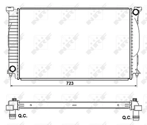 NRF Radiator, engine cooling (53093)