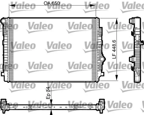 VALEO Radiator, engine cooling (735549)