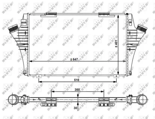 NRF Charge Air Cooler (30480)