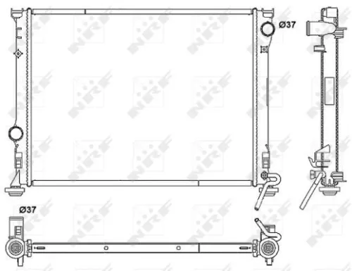 NRF Radiator, engine cooling (53041)