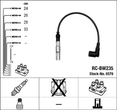 NGK Ignition Cable Kit (0579)