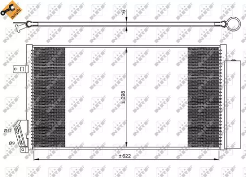 NRF Condenser, air conditioning (35940)