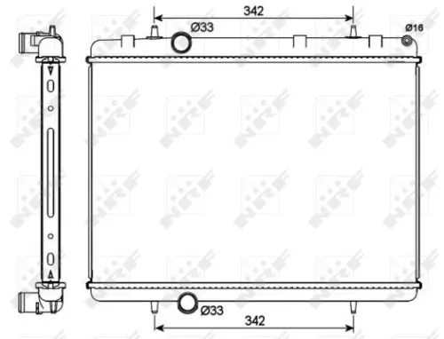NRF Radiator, engine cooling (53112)